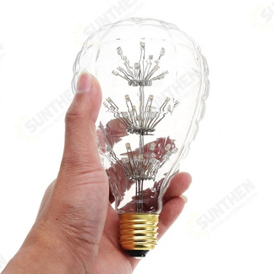 E27 3W Vintage Edison Warm White Holiday Democratic Light Bulb for Party Christmas AC85-265V