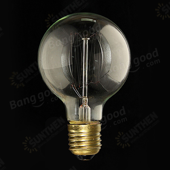 E27 40W G80 Ampul Filament Edison Incandescence Retro Lamp 220V