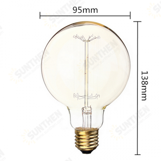 E27 40W G95 19 Anchors Vintage Antique Edison Style Carbon Filamnet Clear Glass Bulb 110/220V E27 40W G95 19 Anchors Vintage Antique Edison Style Carbon Filamnet Clear Glass Bulb 110/220V
