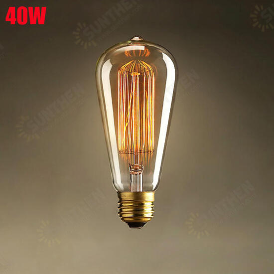 E27 40W Incandescent Bulb 220V ST64 Retro Edison Light Bulb