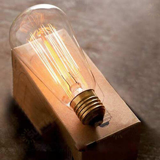 E27 40W Incandescent Bulb 220V ST64 Retro Edison Light Bulb