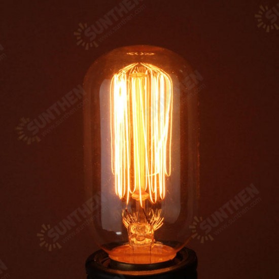 E27 40W Vintage Antique Edison Incandescent Bulb Clear Glass 110V