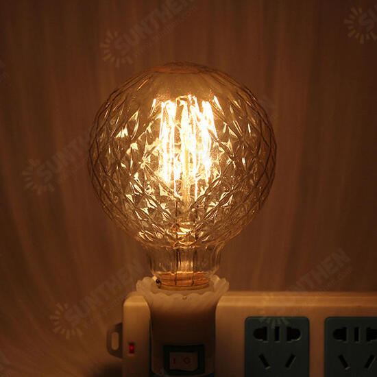 E27 40W Warm White Pineapple Fire Balloon Retro Vintage Edison Global Incandescent Light Bulb AC220V