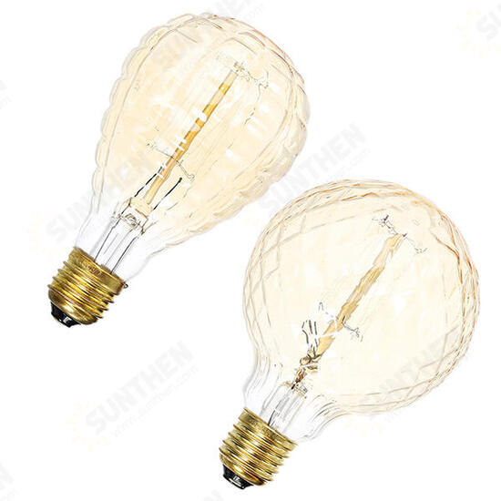 E27 40W Warm White Pineapple Fire Balloon Retro Vintage Edison Global Incandescent Light Bulb AC220V