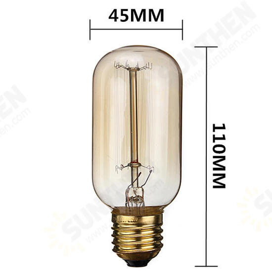 E27 60W Vintage Antique Edison Incandescent Bulb Clear Glass 220V/110V