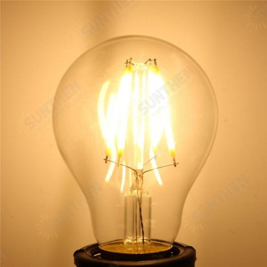 E27 6W White/Warm White COB LED Filament Retro Edison Bulbs 85-265V