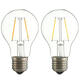 E27 A60 2W White/Warm White COB LED Filament Retro Edison Bulbs AC 220V