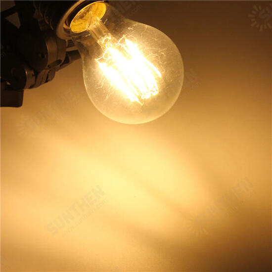 E27 A60 6W Warm White/ White Filament LED COB Dimmable Globe Bulb Lamp AC220V/110V