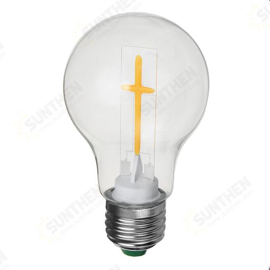 E27 E14 2W 4W A60 T45 ST64 Candle Pull Tail Warm White Cross Incandescent Light Bulb AC180-265V