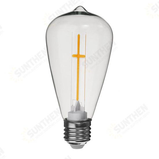 E27 E14 2W 4W A60 T45 ST64 Candle Pull Tail Warm White Cross Incandescent Light Bulb AC180-265V