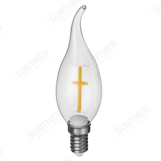 E27 E14 2W 4W A60 T45 ST64 Candle Pull Tail Warm White Cross Incandescent Light Bulb AC180-265V