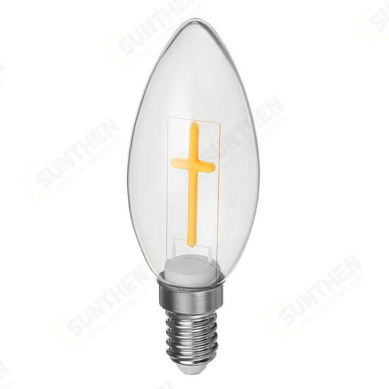 E27 E14 2W 4W A60 T45 ST64 Candle Pull Tail Warm White Cross Incandescent Light Bulb AC180-265V