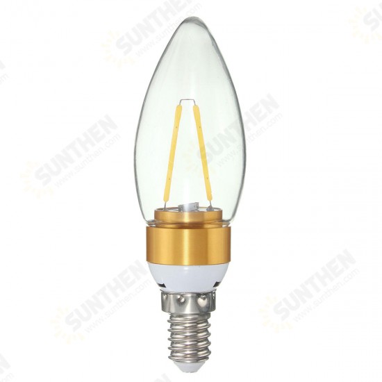 E27 E14 E12 B22 B15 2W Non-Dimmable Edison Filament Incandescent Candle Light Bulb Lamp 110V