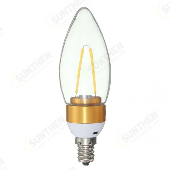 E27 E14 E12 B22 B15 2W Non-Dimmable Edison Filament Incandescent Candle Light Bulb Lamp 110V