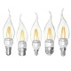 E27 E14 E12 B22 B15 4W Silver Pull Tail Incandescent Light Lamp Bulb Non-Dimmable 110V