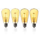 E27 ST64 4W Golden Cover Dimmable Edison Retro Vintage Filament COB LED Bulb Light Lamp AC110/220V