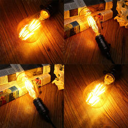 E27 ST64 8W Golden Cover Dimmable Edison Retro Vintage Filament COB LED Bulb Light Lamp AC110/220V E27 ST64 8W Golden Cover Dimmable Edison Retro Vintage Filament COB LED Bulb Light Lamp AC110/220V