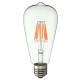 E27 ST64 8W RGB Edison Rereo Glass 800Lm Vintage Incandescent Light Lamp Bulb AC220V