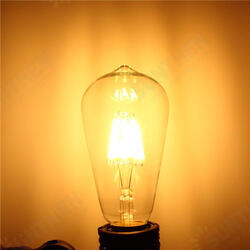 E27 ST64 8W Warm White Non-Dimmable COB LED Filament Retro Edison Bulbs 220V E27 ST64 8W Warm White Non-Dimmable COB LED Filament Retro Edison Bulbs 220V