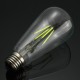 E27 ST64 Retro Edison LED 4W COB Squirrel Cage Colorful Filament Glass Light Lamp Bulb AC 220V