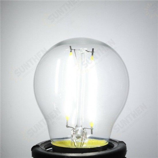 G45 E27 2W White/Warm White Non-Dimmable COB LED Filament Retro Edison Bulbs 220V