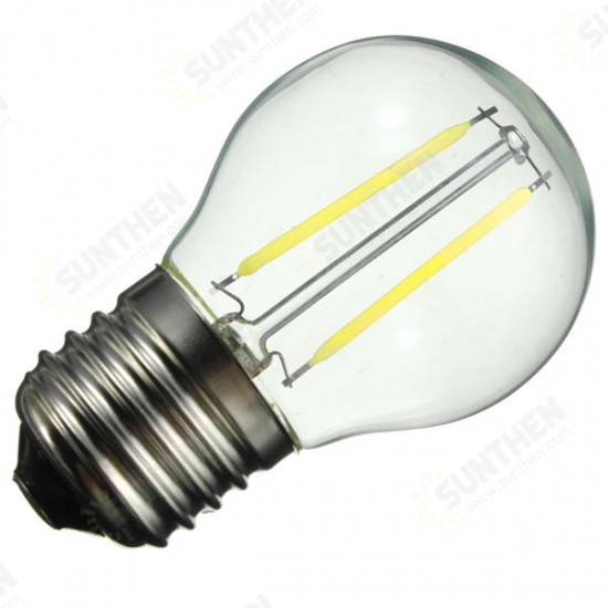 G45 E27 2W White/Warm White Non-Dimmable COB LED Filament Retro Edison Bulbs 220V G45 E27 2W White/Warm White Non-Dimmable COB LED Filament Retro Edison Bulbs 220V