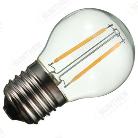 G45 E27 2W White/Warm White Non-Dimmable COB LED Filament Retro Edison Bulbs 220V G45 E27 2W White/Warm White Non-Dimmable COB LED Filament Retro Edison Bulbs 220V