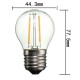 G45 E27 2W White/Warm White Non-Dimmable COB LED Filament Retro Edison Bulbs 220V G45 E27 2W White/Warm White Non-Dimmable COB LED Filament Retro Edison Bulbs 220V