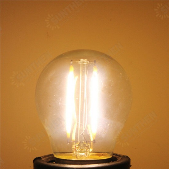 G45 E27 2W White/Warm White Non-Dimmable COB LED Filament Retro Edison Bulbs 220V G45 E27 2W White/Warm White Non-Dimmable COB LED Filament Retro Edison Bulbs 220V