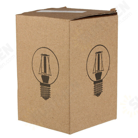 G80 E27 6W Warm White COB LED Filament Retro Edison Bulbs 220V