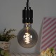 Lighting Designer AC220 E27 2700K 4W G95 Dimmable LED Incandescent Light Bulb Smoky Gray Glass Edison Bulb Filament Lamp Retro Decor