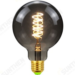 Lighting Designer AC220 E27 2700K 4W G95 Dimmable LED Incandescent Light Bulb Smoky Gray Glass Edison Bulb Filament Lamp Retro Decor Lighting Designer AC220 E27 2700K 4W G95 Dimmable LED Incandescent Light Bulb Smoky Gray Glass Edison Bulb Filament Lamp Retro Decor
