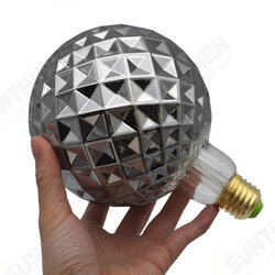 Lighting Designer AC220V E27 2700K 4W G125 LED Incandescent Light Bulb Smoky Gray Pineapple Pattern Glass Edison Bulb Filament Lamp Retro Decor Lighting Designer AC220V E27 2700K 4W G125 LED Incandescent Light Bulb Smoky Gray Pineapple Pattern Glass Edison Bulb Filament Lamp Retro Decor