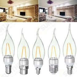 Non-Dimmable E27 E14 E12 B22 B15 2W Sliver Pull Tail Incandescent Candle Light Bulb 220V Non-Dimmable E27 E14 E12 B22 B15 2W Sliver Pull Tail Incandescent Candle Light Bulb 220V