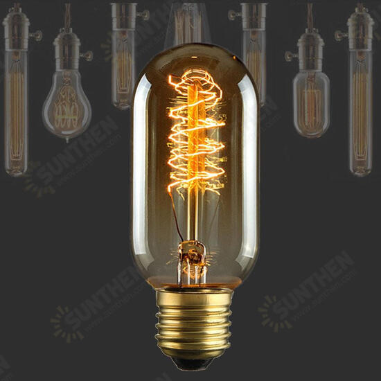 T45 E27 30W 220V 120lm Incandescent Bulb Retro Edison Light Bulbs