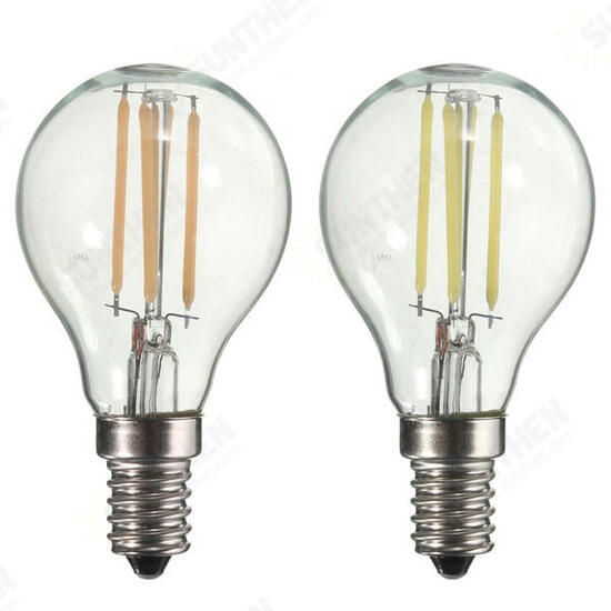 Vintage Edison Retro Incandescent Lamp E14 G45 4W COB Light Bulb AC220V