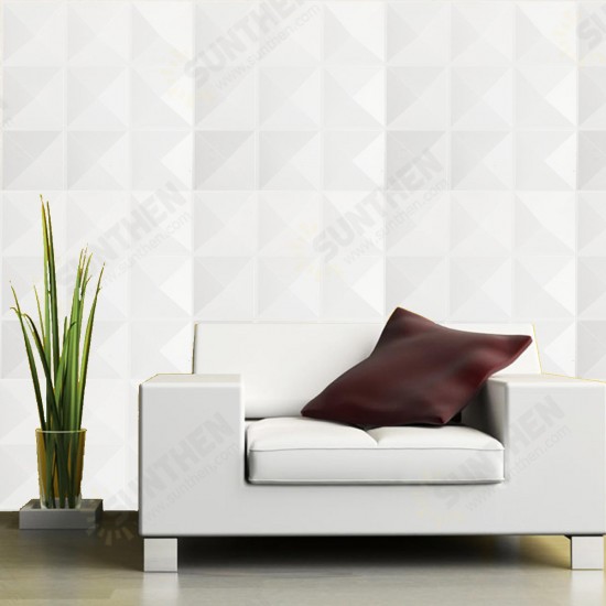 12pcs Set 3D Wall Panel EcoFriendly Paintable Cover Home Room Background Decals 32sqft