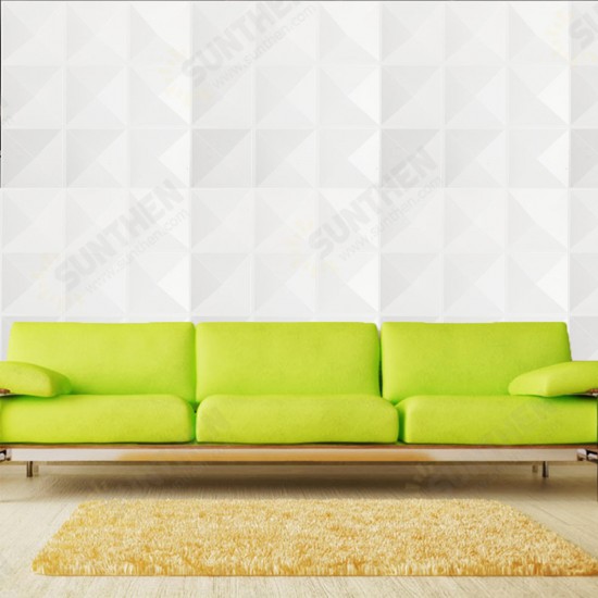 12pcs Set 3D Wall Panel EcoFriendly Paintable Cover Home Room Background Decals 32sqft