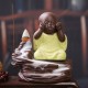 Buddha Backflow Incense Cone Burner Holder Buddhist Monk Zazen Home Fragrant Backflow Censer Decor