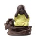 Buddha Backflow Incense Cone Burner Holder Buddhist Monk Zazen Home Fragrant Backflow Censer Decor