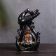 12x22cm Ceramic Backflow Incense Guanyin Tathagata Burner With Cones