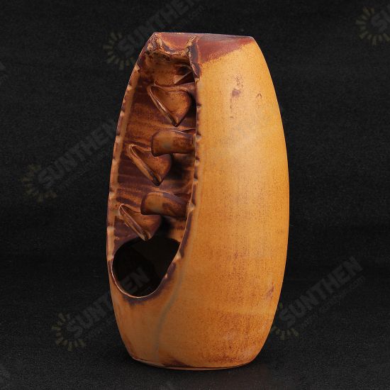 Backflow Incense Burner Ceramic Censer Cone Aromatherapy Home Decor Holder