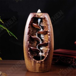 Backflow Incense Burner Ceramic Censer Cone Aromatherapy Home Decor Holder Backflow Incense Burner Ceramic Censer Cone Aromatherapy Home Decor Holder