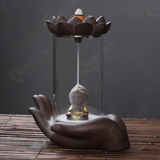 Backflow Incense Burner Ceramic Incense Holder Back Flow Base Home Office Decor