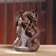 Dragon Ceramic Waterfall Backflow Cone Incense Burner Smoke Censer Holder Decor