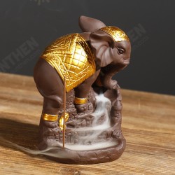 Backflow Incense Burner Elephant G od Censer Stick Holder Backflow Incense Burner Elephant G od Censer Stick Holder