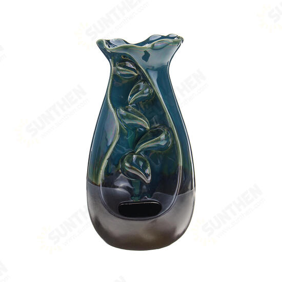 Mountain River Handicraft Incense Holder Ceramic Backflow Waterfall Smoke Incense Burner Censer Holder