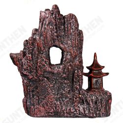 Mountain Waterfall Pavilion Backflow Incense Cone Burner Holder Fragrant Home Censer Decor Mountain Waterfall Pavilion Backflow Incense Cone Burner Holder Fragrant Home Censer Decor