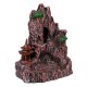 Mountain Waterfall Pavilion Backflow Incense Cone Burner Holder Fragrant Home Censer Decor