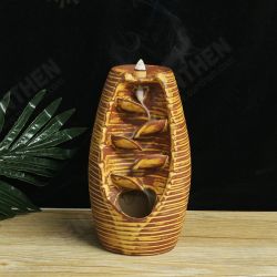 Retro Ceramic Backflow Waterfall Smoke Incense Burner Censer Holder Decor+ Cones Retro Ceramic Backflow Waterfall Smoke Incense Burner Censer Holder Decor+ Cones
